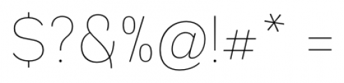 Andes UltraLight Font OTHER CHARS