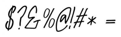 Andorra Script Italic Font OTHER CHARS