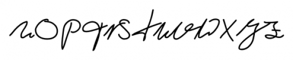 Andrew Handwriting Pro Regular Font LOWERCASE