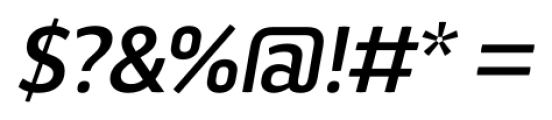 Aneba Neue Medium Italic Font OTHER CHARS