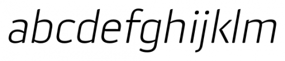 Aneba Neue Ultra Light Italic Font LOWERCASE