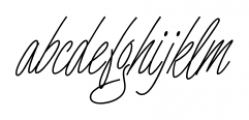 Angel Script Regular Font LOWERCASE