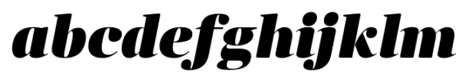 Anglecia Pro Display Black Italic Font LOWERCASE