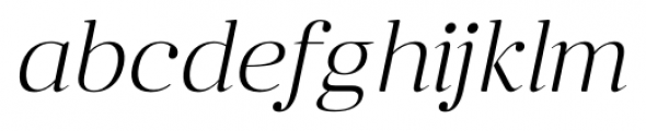 Anglecia Pro Display Extra Light Italic Font LOWERCASE