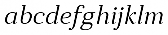 Anglecia Pro Text Light Italic Font LOWERCASE