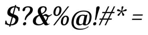Anglecia Pro Text Medium Italic Font OTHER CHARS