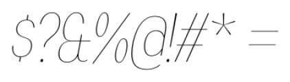 Angostura UltraLight Italic Font OTHER CHARS