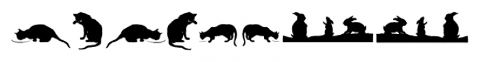 Animal Silhouettes Regular Font OTHER CHARS