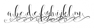 Annabella Right 2 Font LOWERCASE