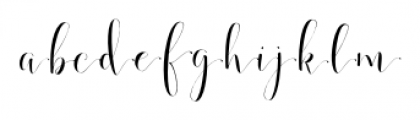 Annabella Right Font LOWERCASE