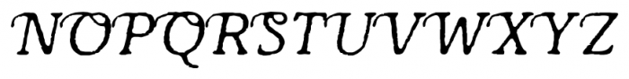 Antihistory Italic Font UPPERCASE