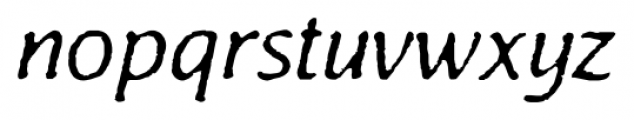 Antihistory Italic Font LOWERCASE