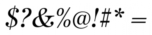 Antiqua FS Italic Font OTHER CHARS