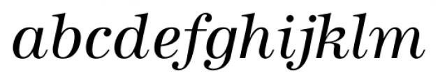 Antiqua Pro Italic Font LOWERCASE