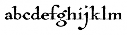 Antiquarian Regular Font LOWERCASE