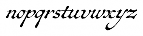 Antiquarian Scribe Regular Font LOWERCASE