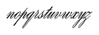 Antique Spenserian Standard Font LOWERCASE