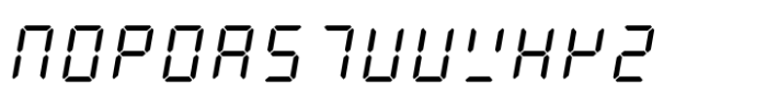 An Electronic Display LED LCD  LED7 Seg 2 Font UPPERCASE