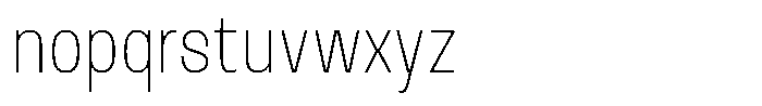 Ana Diego Thin Font LOWERCASE