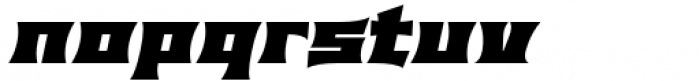 Anachak Black Italic Font LOWERCASE