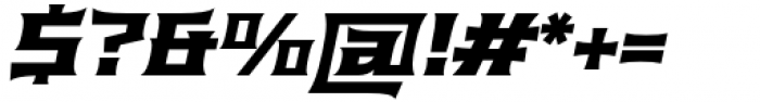 Anachak Bold Italic Font OTHER CHARS