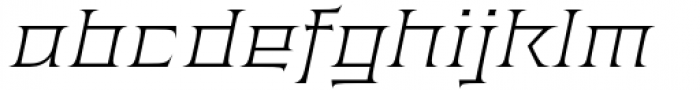 Anachak Extra Light Italic Font LOWERCASE