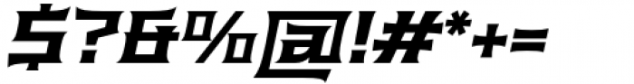 Anachak Semi Bold Italic Font OTHER CHARS
