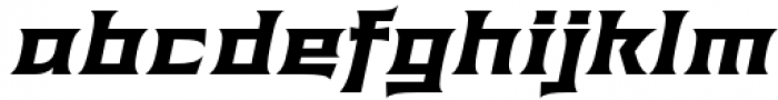 Anachak Semi Bold Italic Font LOWERCASE