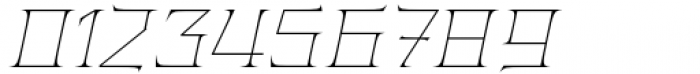 Anachak Thin Italic Font OTHER CHARS
