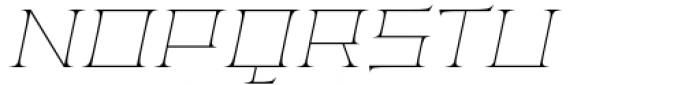 Anachak Thin Italic Font UPPERCASE