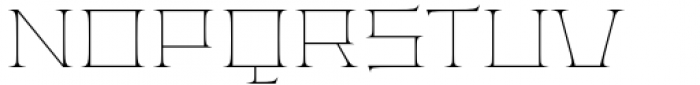 Anachak Thin Font UPPERCASE
