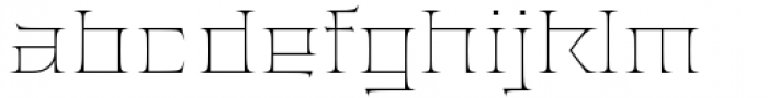 Anachak Thin Font LOWERCASE
