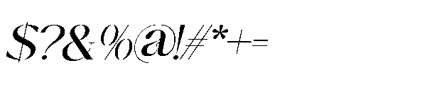 Anajem Serif Oblique Font OTHER CHARS