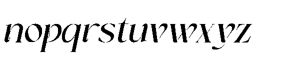 Anajem Serif Oblique Font LOWERCASE