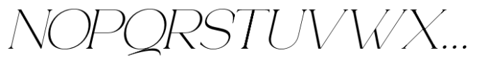 Analogi Serif Italic Font UPPERCASE