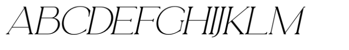 Analogi Serif Medium Slanted Font UPPERCASE