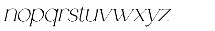 Analogi Serif Medium Slanted Font LOWERCASE