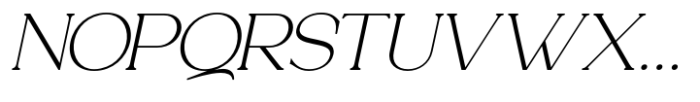 Analogi Serif Semi Bold Slanted Font UPPERCASE