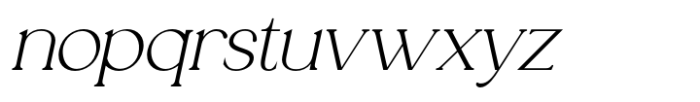Analogi Serif Semi Bold Slanted Font LOWERCASE