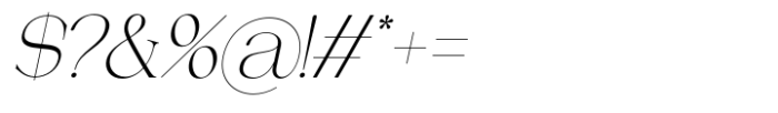 Analogi Serif Slanted Font OTHER CHARS