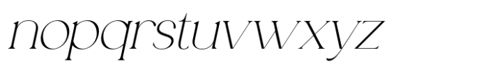 Analogi Serif Slanted Font LOWERCASE