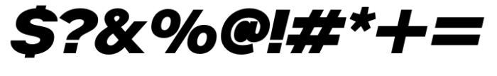 Analogue Pro 86 Black Oblique Font OTHER CHARS