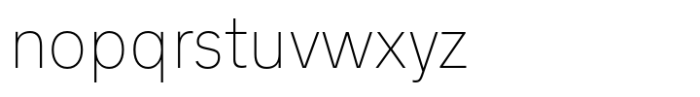 Analogue Pro Hairline Font LOWERCASE