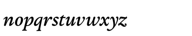 Analogy Medium Italic Font LOWERCASE