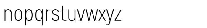 Anantason Mon Extra Condensed Extra Light Font LOWERCASE