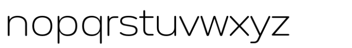Anantason Mon Extra Expanded Extra Light Font LOWERCASE