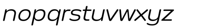 Anantason Mon Extra Expanded Light Italic Font LOWERCASE