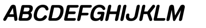 Anantason Mon Semi Condensed Semi Bold Italic Font UPPERCASE