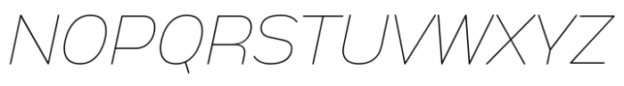 Anantason Mon Semi Expanded Thin Italic Font UPPERCASE