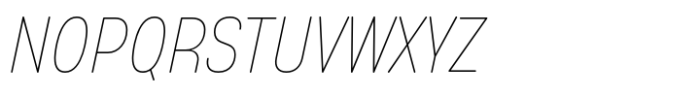 Anantason Mon Ultra Condensed Thin Italic Font UPPERCASE